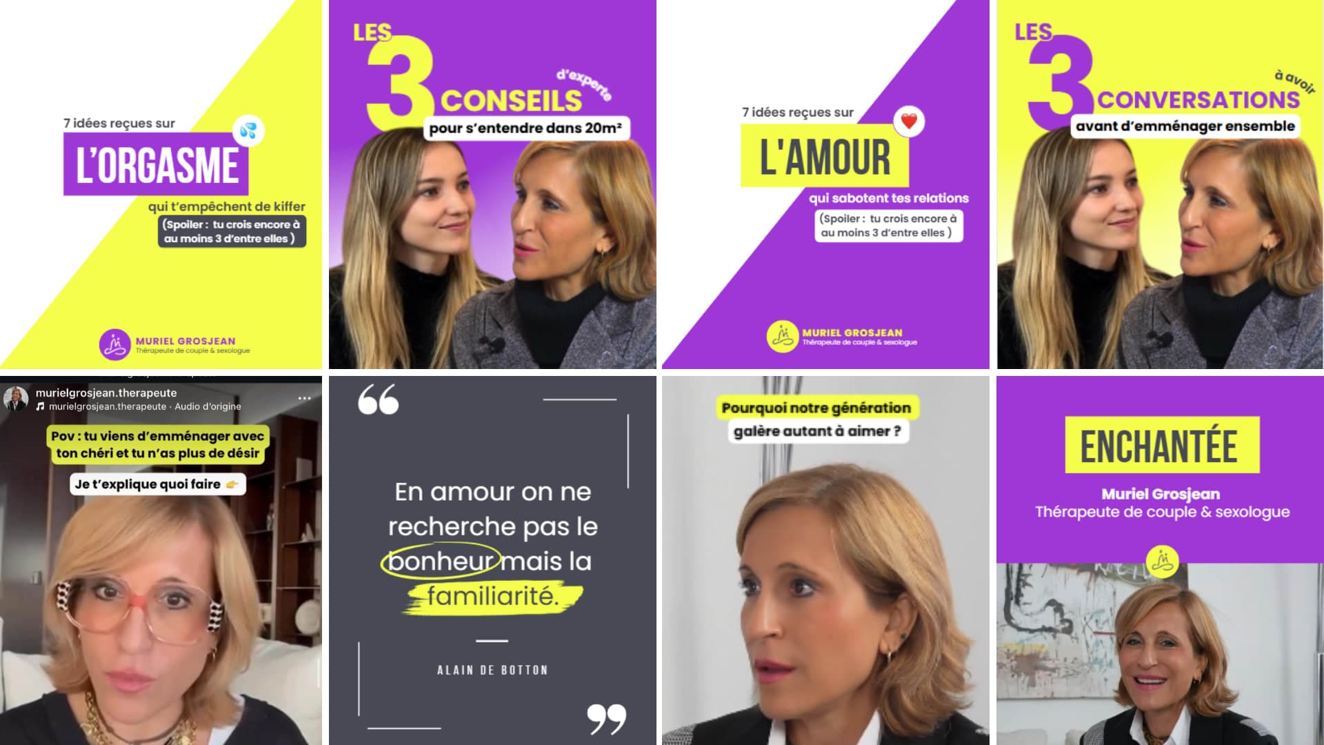 Identité visuelle thérapeute de couple — réalisation Aurea Agency